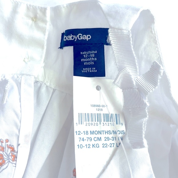 NWT Gap Baby Floral Matching Two Piece Set, Size 12-18 Months - Picture 4 of 7